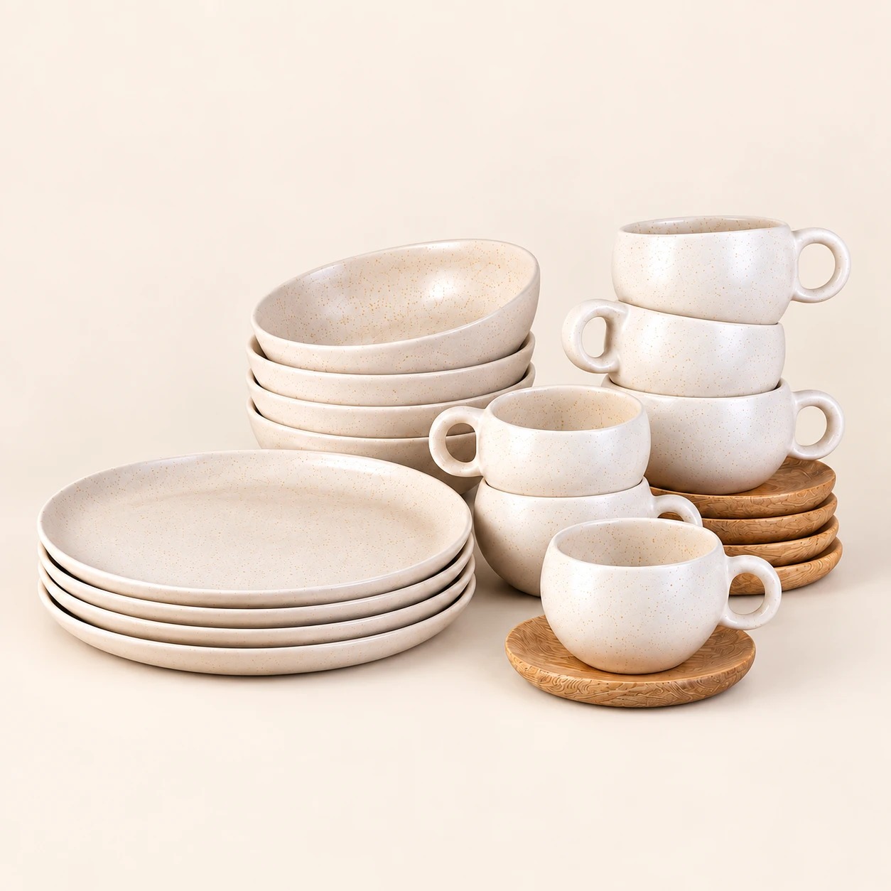 Toasted Cream Table & Mug Bundle