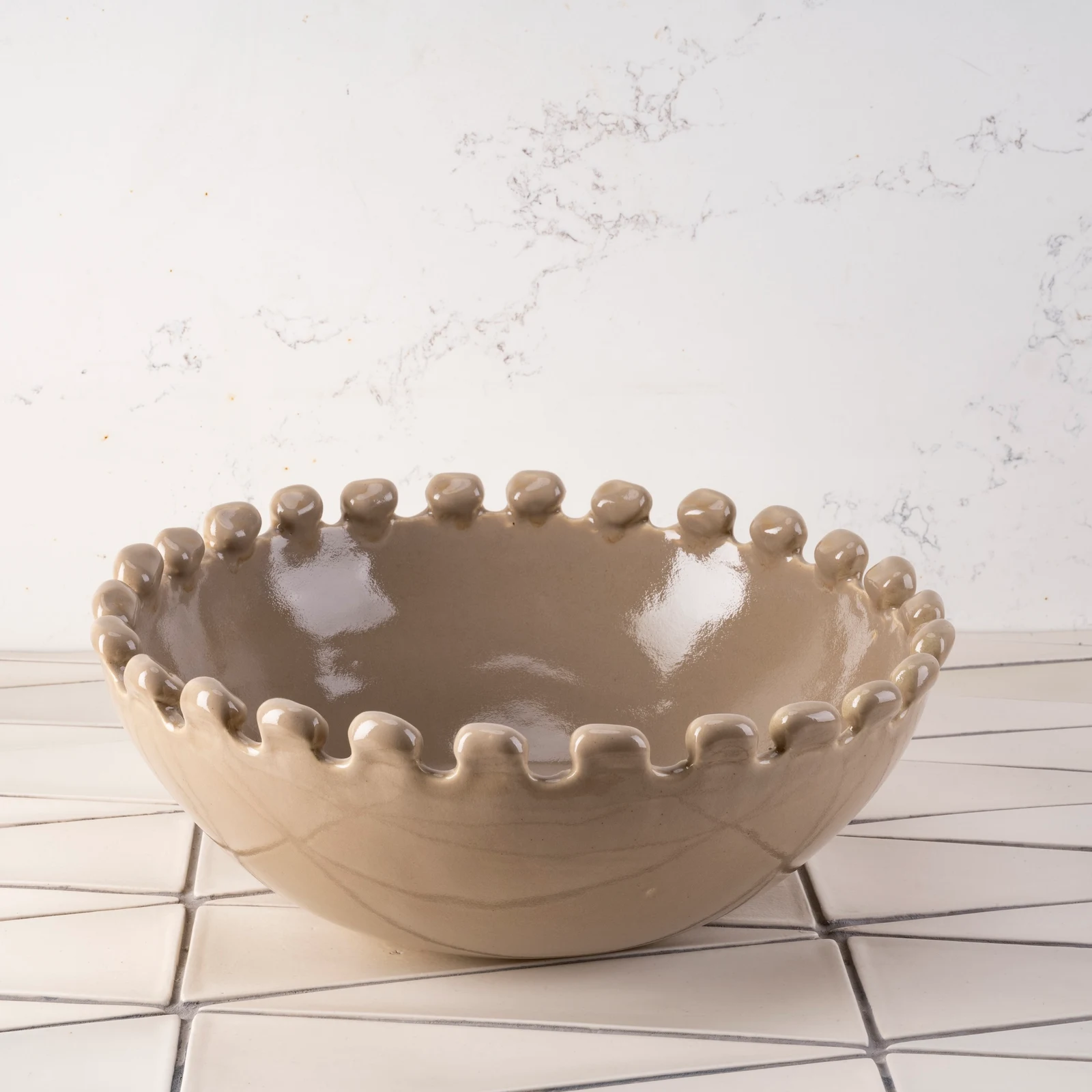 Malibu salad bowl bobbles – Sand