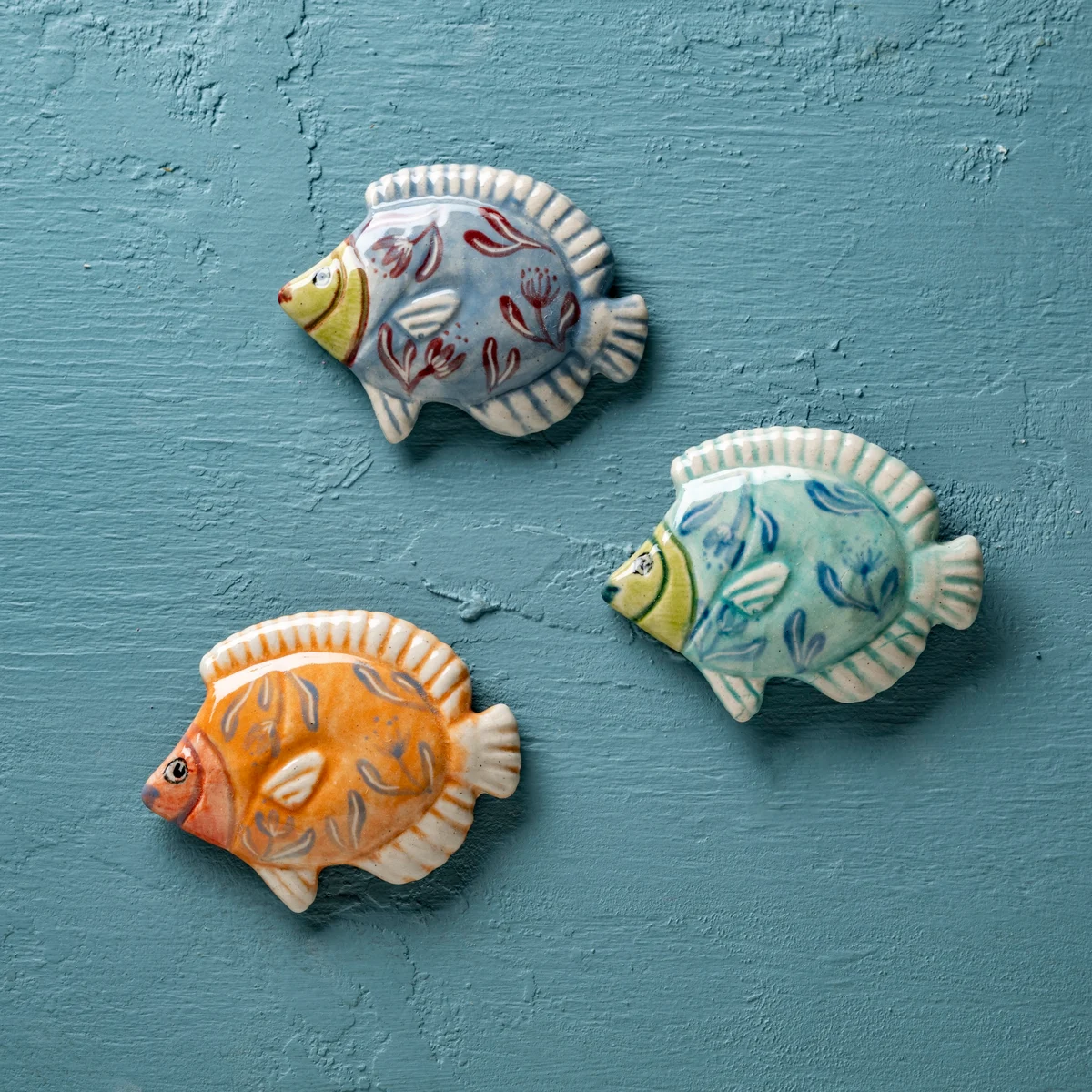 Fridge magnets, set of 3 – Tropical fish