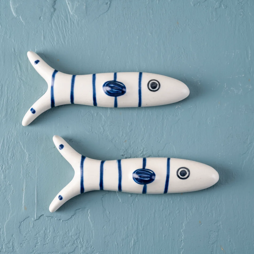 Nigel the sardine set – Inky navy stripe