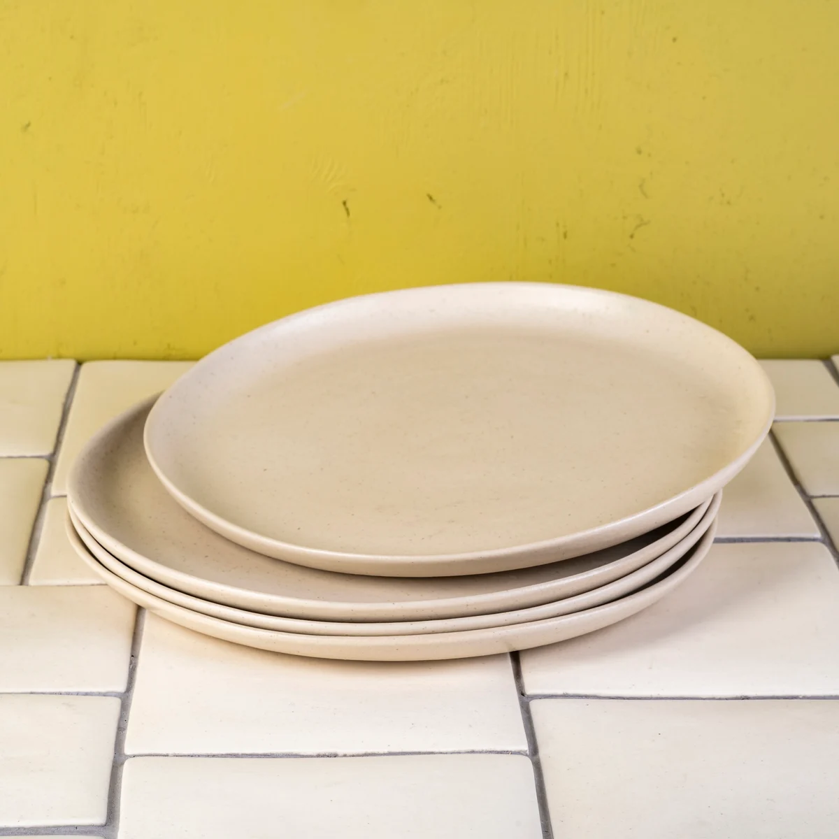 Bailey dinner plate set of 4 – Toasted Cream