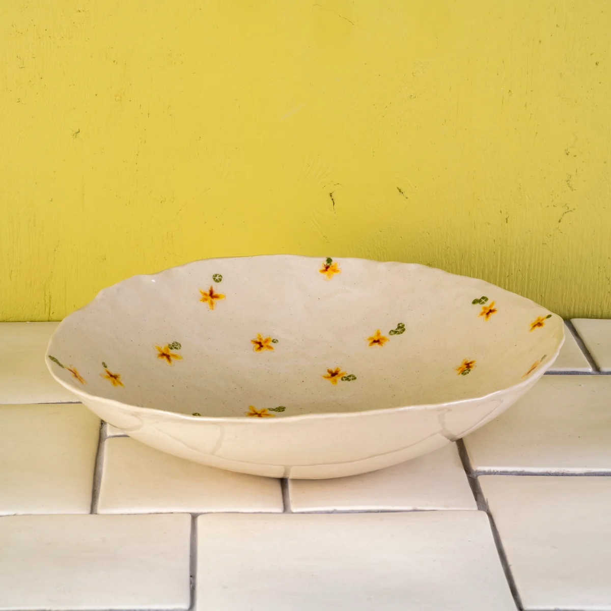 Fallon bowl tumbled – Tiny Nasturtium